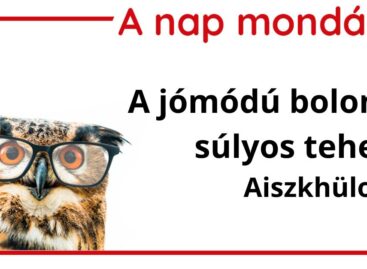 (HU) A nap mondása