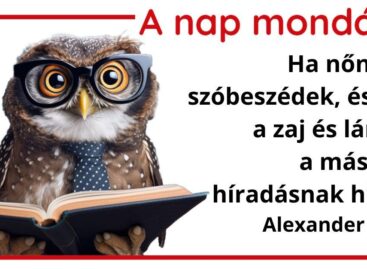 (HU) A nap mondása