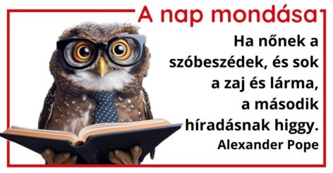 (HU) A nap mondása