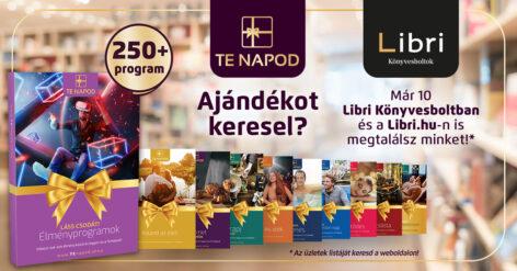Már a Librinél is elérhetőek a Te Napod élménycsomagok!