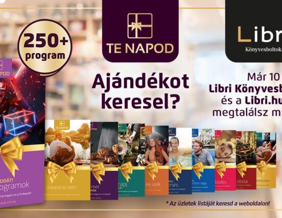 Már a Librinél is elérhetőek a Te Napod élménycsomagok!