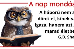 (HU) A nap mondása